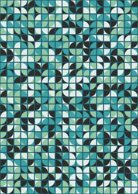 Soyut Geometrik Desen üretken hesaplama sanatı çizimi