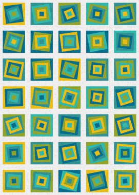 Soyut Geometrik Desen üretken hesaplama sanatı çizimi