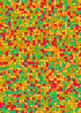 Soyut Geometrik Desen üretken hesaplama sanatı çizimi