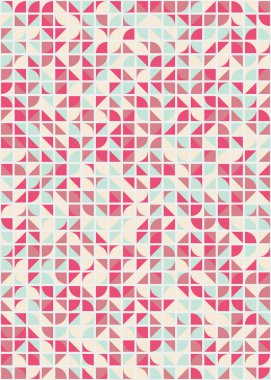 Soyut Geometrik Desen üretken hesaplama sanatı çizimi