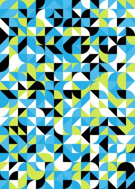 Soyut Geometrik Desen üretken hesaplama sanatı çizimi