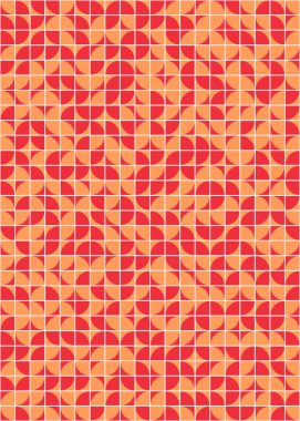 Soyut Geometrik Desen üretken hesaplama sanatı çizimi