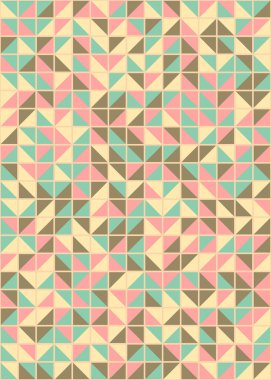 Soyut Geometrik Desen üretken hesaplama sanatı çizimi