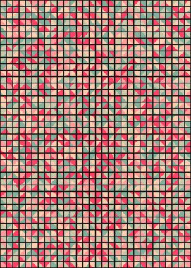 Soyut Geometrik Desen üretken hesaplama sanatı çizimi