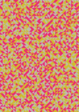 Soyut Geometrik Desen üretken hesaplama sanatı çizimi