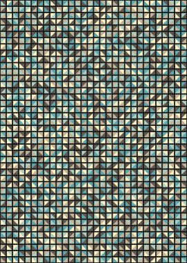 Soyut Geometrik Desen üretken hesaplama sanatı çizimi