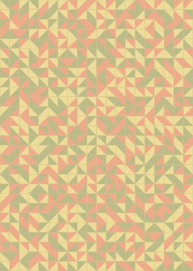 Soyut Geometrik Desen üretken hesaplama sanatı çizimi