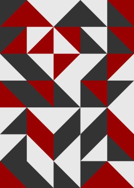 Soyut renk geometrik mozaik desen üretken hesaplama sanatı çizimi, fayans rengi parçalarının taklidi