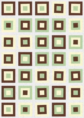 Soyut renk geometrik mozaik desen üretken hesaplama sanatı çizimi, fayans rengi parçalarının taklidi