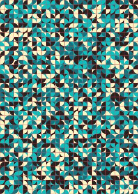 Soyut Geometrik Desen üretken hesaplama sanatı çizimi 