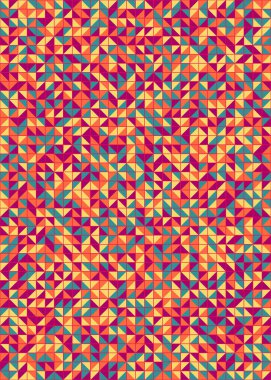 Soyut Geometrik Desen üretken hesaplama sanatı çizimi