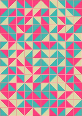 Soyut Geometrik Desen üretken hesaplama sanatı çizimi