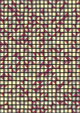 Soyut geometrik desen, üretken hesaplama sanatı