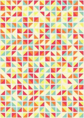 Soyut Geometrik Desen üretken hesaplama sanatı çizimi