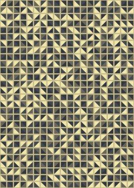 Soyut Geometrik Desen üretken hesaplama sanatı çizimi