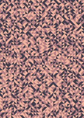 Soyut renk geometrik mozaik desen üretken hesaplama sanatı çizimi, fayans rengi parçalarının taklidi