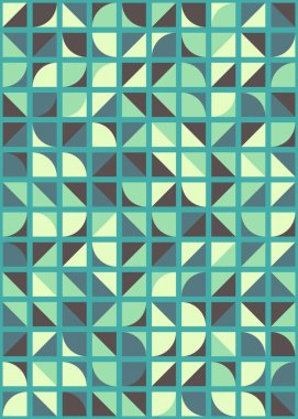 Soyut Geometrik Desen üretken hesaplama sanatı çizimi