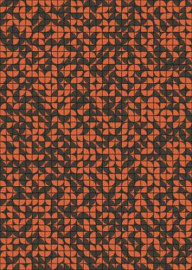 Soyut Geometrik Desen üretken hesaplama sanatı çizimi