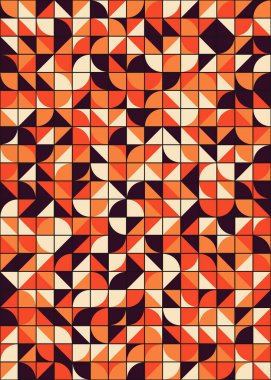 Soyut Geometrik Desen üretken hesaplama sanatı çizimi