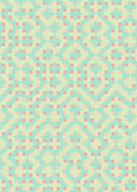 Soyut Geometrik Desen üretken hesaplama sanatı çizimi