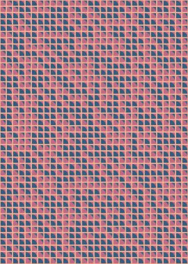 Soyut renk geometrik mozaik desen üretken hesaplama sanatı çizimi, fayans rengi parçalarının taklidi