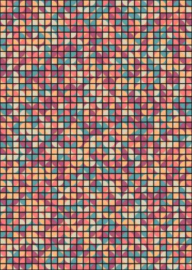 Soyut Geometrik Desen üretken hesaplama sanatı çizimi