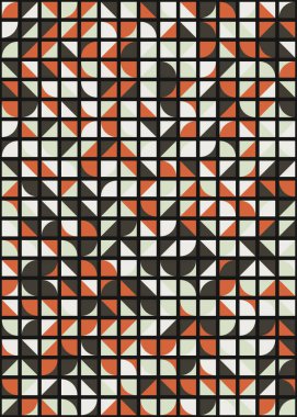 Soyut Geometrik Desen üretken hesaplama sanatı çizimi