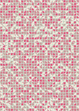 Soyut Geometrik Desen üretken hesaplama sanatı çizimi