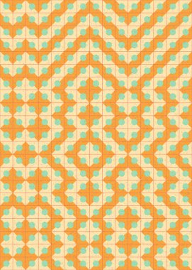 Soyut Geometrik Desen üretken hesaplama sanatı çizimi