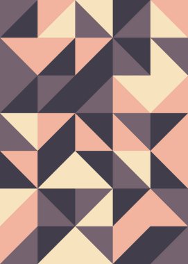 Soyut renk geometrik mozaik desen üretken hesaplama sanatı çizimi, fayans rengi parçalarının taklidi