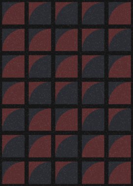 Soyut Geometrik Desen üretken hesaplama sanatı çizimi