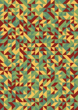 Soyut Geometrik Desen üretken hesaplama sanatı çizimi