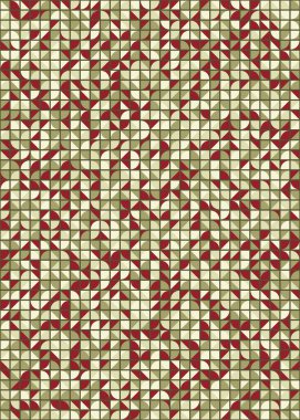 Soyut Geometrik Desen üretken hesaplama sanatı çizimi