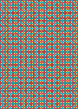 Soyut Geometrik Desen üretken hesaplama sanatı çizimi