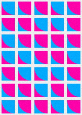 Soyut Geometrik Desen üretken hesaplama sanatı çizimi