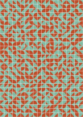 Soyut Geometrik Desen üretken hesaplama sanatı çizimi