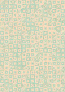 Soyut renk geometrik mozaik desen üretken hesaplama sanatı çizimi, fayans rengi parçalarının taklidi