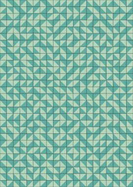 Soyut renk geometrik mozaik desen üretken hesaplama sanatı çizimi, fayans rengi parçalarının taklidi