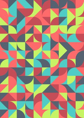 Soyut Geometrik Desen üretken hesaplama sanatı çizimi