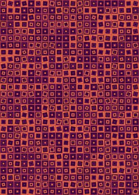 Soyut Geometrik Desen üretken hesaplama sanatı çizimi