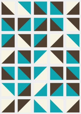 Soyut Geometrik Desen üretken hesaplama sanatı çizimi