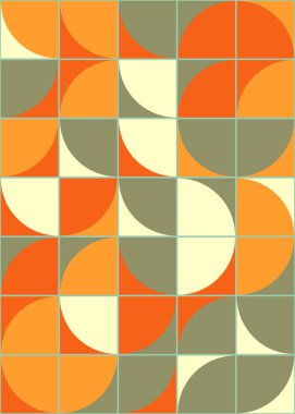 Soyut Geometrik Desen üretken hesaplama sanatı çizimi