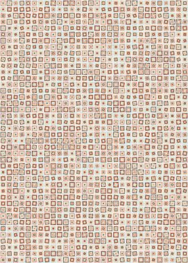 Soyut renk geometrik mozaik desen üretken hesaplama sanatı çizimi, fayans rengi parçalarının taklidi