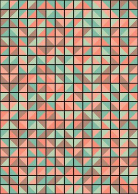 Soyut Geometrik Desen üretken hesaplama sanatı çizimi