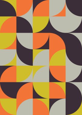 Soyut renk geometrik mozaik desen üretken hesaplama sanatı çizimi, fayans rengi parçalarının taklidi