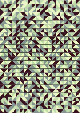 Soyut Geometrik Desen üretken hesaplama sanatı çizimi