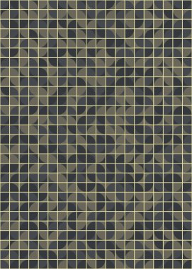 Soyut Geometrik Desen üretken hesaplama sanatı çizimi