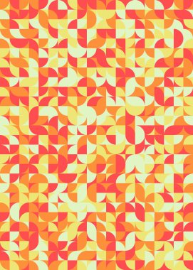 Soyut Geometrik Desen üretken hesaplama sanatı çizimi