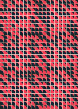 Soyut Geometrik Desen üretken hesaplama sanatı çizimi