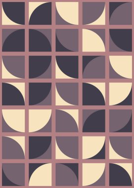 Soyut Geometrik Desen üretken hesaplama sanatı çizimi